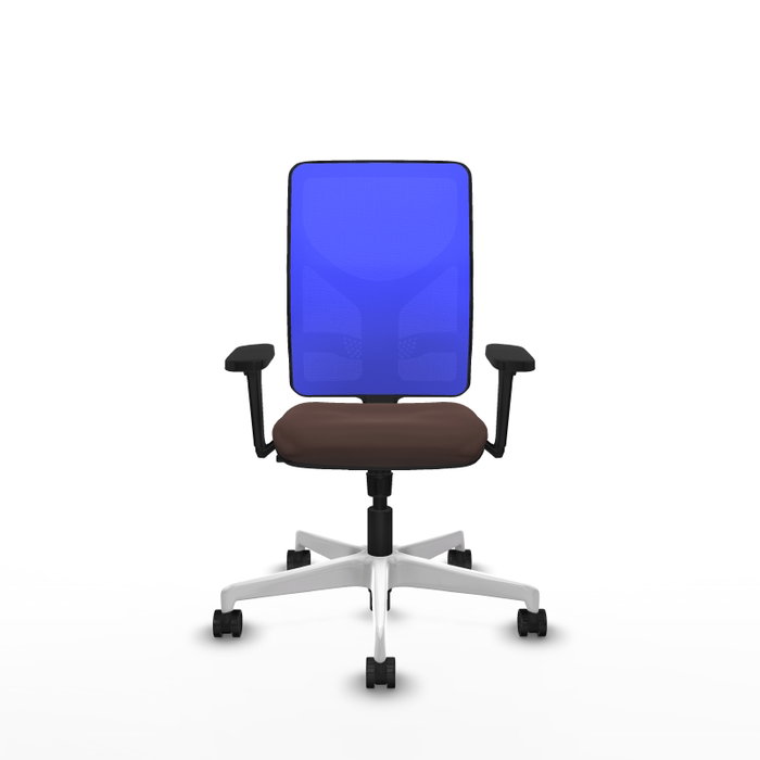 PIQUERAS Y CRESPO Silla de oficina Motilla con mecanismo Sincro, Marrón oscuro y Azul PIQUERAS Y CRESPO Silla de oficina Motilla con mecanismo Sincro, Marrón oscuro y Azul