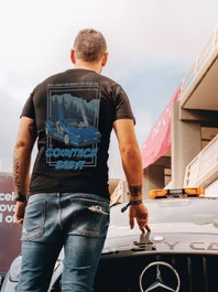Radikal Revolution Camiseta RKLCB202M Lamborghini Countach Diseño 'Nice Tractor Near The Bull' Talla M Negro