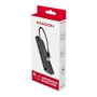 Axagon HUE-C1A Hub de viaje USB-A Superspeed con 4x USB 3.0, 20cm, negro