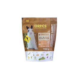 ORYCS Sterilized Rabbit Overweight/Senior 700gr, Heno Timothy, Vitaminas, Bajo Contenido en Grasas