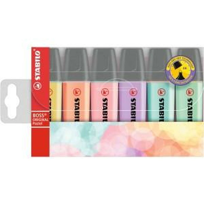 Set de Marcadores Fluorescentes Stabilo Boss Multicolor (5 Unidades)