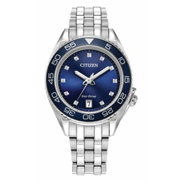Citizen FE6160-57L con esfera azul y correa gris