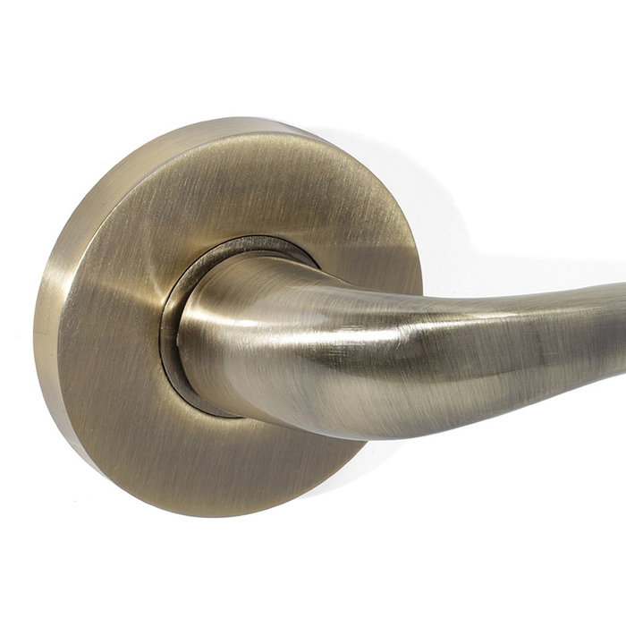 JANDEL Roseta Zamak Modelo Rosa Ø65mm Acabado Níquel Satinado, Cuero Satinado