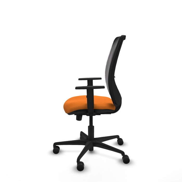PIQUERAS Y CRESPO Silla de oficina Zulema Naranja y Negro