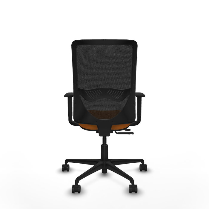 PIQUERAS Y CRESPO Silla de oficina Zulema Naranja y Negro