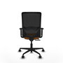 PIQUERAS Y CRESPO Silla de oficina Zulema Naranja y Negro