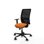 PIQUERAS Y CRESPO Silla de oficina Zulema Naranja y Negro