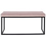 Home Deco Factory Giulia Banco 100x39 Rosa Altura 49 con tapizado de terciopelo para salón