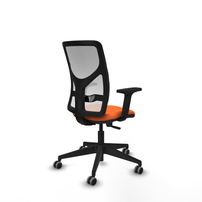 PIQUERAS Y CRESPO Silla de oficina Motilla con mecanismo Sincro Naranja y Blanco PIQUERAS Y CRESPO Silla de oficina Motilla con mecanismo Sincro Naranja y Blanco
