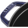 Staub La Cocotte redonda de hierro fundido esmaltado, 24 cm, 3.8 L, azul oscuro (40510-283-0)