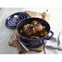 Staub La Cocotte redonda de hierro fundido esmaltado, 24 cm, 3.8 L, azul oscuro (40510-283-0)