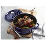 Staub Cocotte Redonda de Hierro Fundido de 24 cm, Azul Oscuro