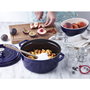 Staub La Cocotte redonda de hierro fundido esmaltado, 24 cm, 3.8 L, azul oscuro (40510-283-0)