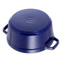 Staub Cocotte Redonda de Hierro Fundido de 24 cm, Azul Oscuro