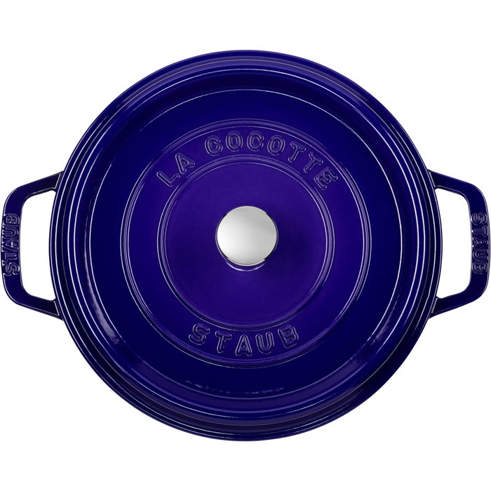 Staub Cocotte Redonda de Hierro Fundido 24 cm Azul Oscuro Staub Cocotte Redonda de Hierro Fundido 24 cm Azul Oscuro