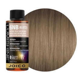 Joico LumiShine Demi-Permanent 6NB Natural Beige Dark Blonde 60 ml