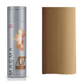 Magma By Blondor, Crema tonificadora para coloración del cabello, /07+ Dark Chestnut, Para técnicas de estarcido y a mano alzada, 120 g
