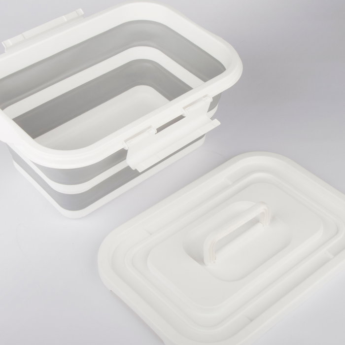 AKTIVE Cubo Plegable con Tapa 15 AKTIVE Cubo Plegable con Tapa 15