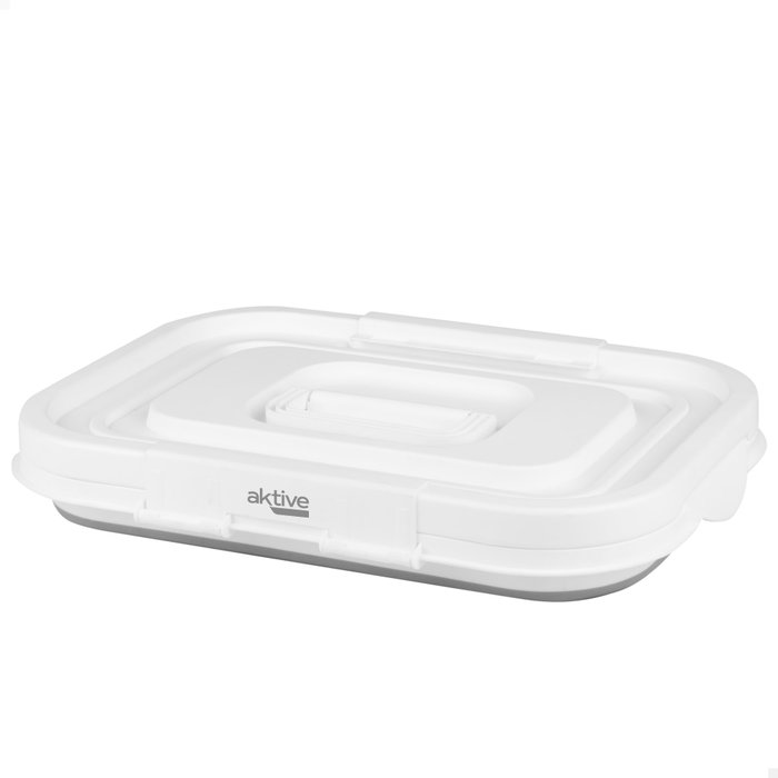 AKTIVE Cubo Plegable con Tapa 15 AKTIVE Cubo Plegable con Tapa 15