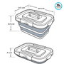 AKTIVE Cubo Plegable con Tapa 15