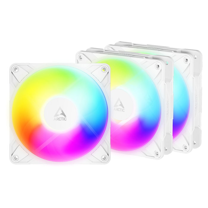Arctic P12 Pro Reverse A-RGB Blanco Pack de 3 Arctic P12 Pro Reverse A-RGB Blanco Pack de 3