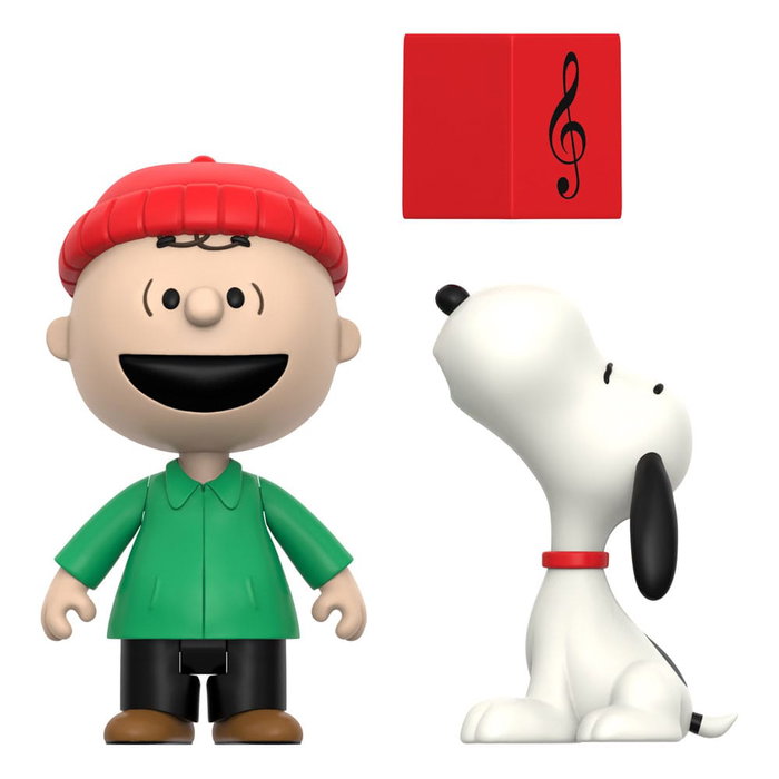 Super7 Peanuts Pack de 2 Figuras ReAction Brown and Snoopy (Caroling) 10 cm Super7 Peanuts Pack de 2 Figuras ReAction Brown and Snoopy (Caroling) 10 cm
