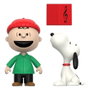 Super7 Peanuts Pack de 2 Figuras ReAction Brown and Snoopy (Caroling) 10 cm