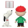 Super7 Peanuts Pack de 2 Figuras ReAction Brown and Snoopy (Caroling) 10 cm