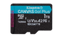 Kingston Canvas Go! Plus microSDXC 1 TB + Adaptador SD, 200 MB/s Lectura, 160 MB/s Escritura, A2, U3, V30