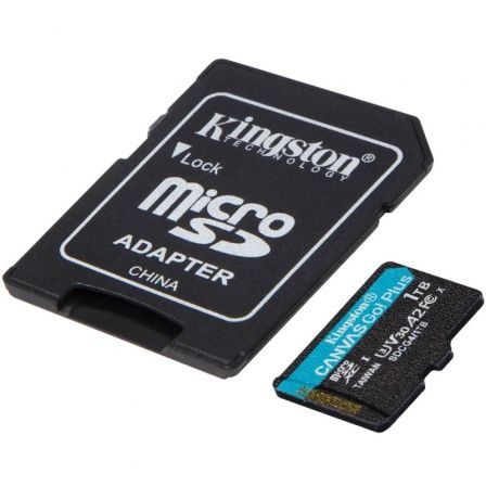 Kingston SDCG4/1TB Tarjeta de Memoria microSDXC Canvas Go! Plus 1TB Clase 10 U3 V30 A2 200MB/s con Adaptador SD