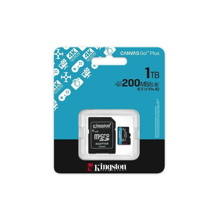 Kingston Canvas Go! Plus 1TB microSDXC A2 U3 V30 con Adaptador