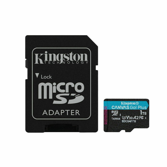 Kingston Canvas Go! Plus 1TB microSDXC A2 U3 V30 con Adaptador