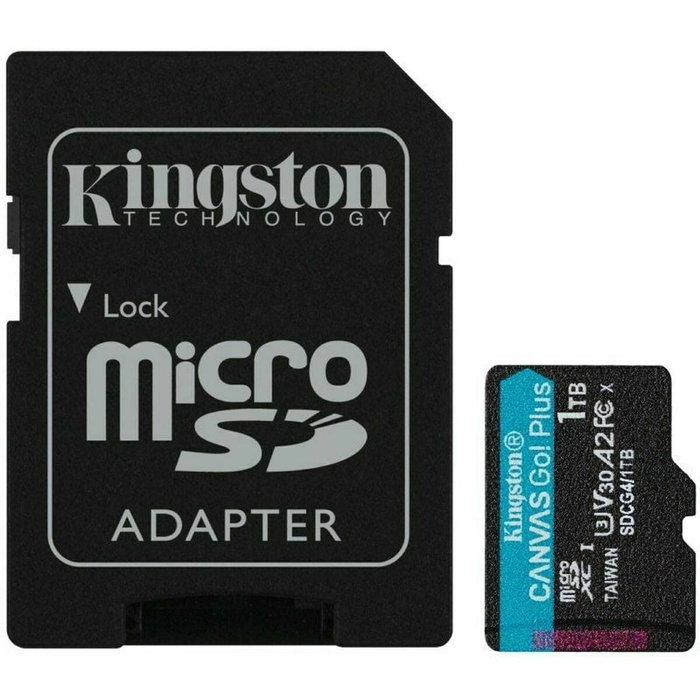Kingston Canvas Go! Plus 1TB microSDXC A2 U3 V30 con Adaptador