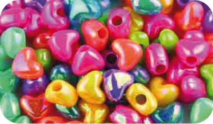 Abalorios Plastico Fixo Kids Corazones Bolsa De 40 Gr. Abalorios Plastico Fixo Kids Corazones Bolsa De 40 Gr.
