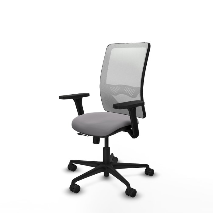 PIQUERAS Y CRESPO Silla de oficina Zulema con Mecanismo Sincro/Traslack, Gris y Blanco PIQUERAS Y CRESPO Silla de oficina Zulema con Mecanismo Sincro/Traslack, Gris y Blanco