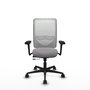 PIQUERAS Y CRESPO Silla de oficina Zulema con Mecanismo Sincro/Traslack, Gris y Blanco