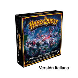 Hasbro Games HeroQuest Pack Rise of the Dread Moon F6646, Expansión de Fantasía, Juego de Mesa en Italiano