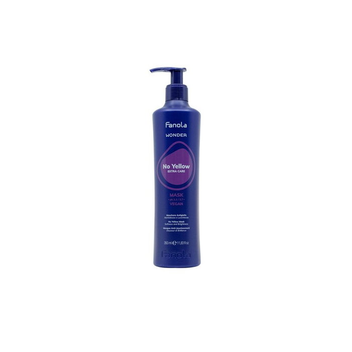 Fanola Wonder Mascarilla No Yellow Extra Care Wonder 350ml: Suavidad, Hidratación y Brillo que Contrarresta Reflejos Amarillos Fanola Wonder Mascarilla No Yellow Extra Care Wonder 350ml: Suavidad, Hidratación y Brillo que Contrarresta Reflejos Amarillos