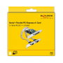 DeLOCK Tarjeta de Expansión PCI Express x1 a 2 Puertos Serial RS-232 y 1 Puerto Paralelo IEEE1284, Modelo 90413, Compatible con Windows 10/8.1/7