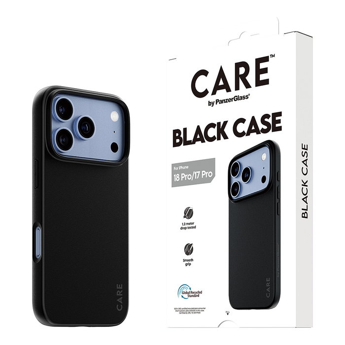 PanzerGlass CARE TPU Case Schwarz para iPhone 17 Pro