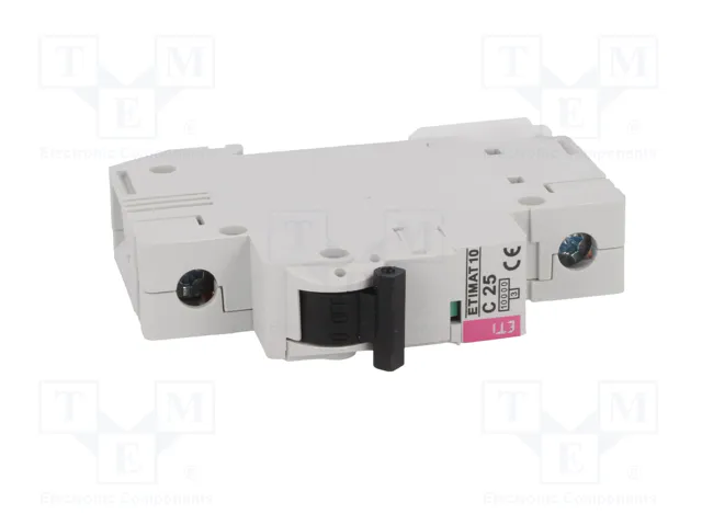 ETI POLAM Interruptor magnetotérmico ETIMAT 10 1P C25 25A 10kA ETI POLAM Interruptor magnetotérmico ETIMAT 10 1P C25 25A 10kA