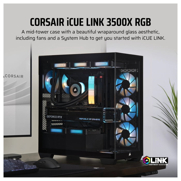 Corsair iCUE 3500X RGB Negro