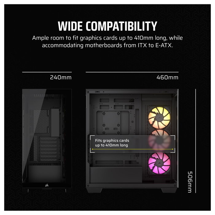Corsair iCUE 3500X RGB Negro