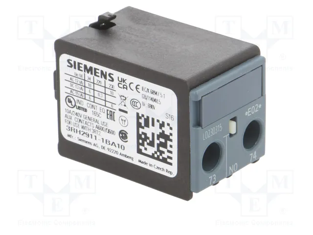 SIEMENS 3RH2911-1BA10 Contactores Auxiliares S0, S00, S2