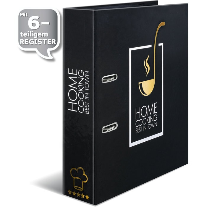 Herma Carpeta de Recetas Star of The Kitchen Negra A4