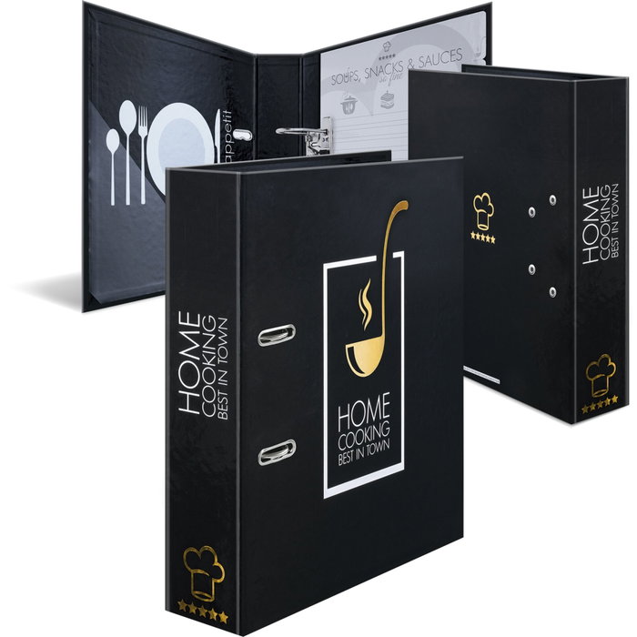 Herma Carpeta de Recetas Star of The Kitchen Negra A4