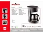 Magefesa Cafetera Ristretto MGF3245 12 Tazas 800W con Filtro Extraible y Placa Calefactora Antiadherente