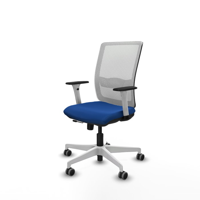 PIQUERAS Y CRESPO Silla de oficina Haches con mecanismo Sincro/Traslack, Azul y Blanco PIQUERAS Y CRESPO Silla de oficina Haches con mecanismo Sincro/Traslack, Azul y Blanco
