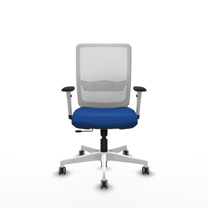 PIQUERAS Y CRESPO Silla de oficina Haches con mecanismo Sincro/Traslack, Azul y Blanco PIQUERAS Y CRESPO Silla de oficina Haches con mecanismo Sincro/Traslack, Azul y Blanco