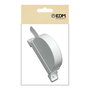 Edm Recogedor abatible pr02 para cinta de persiana de 18 mm blanco 175 x 32 x 120 mm